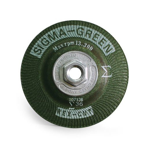 Sigma Green - 4-1/2" x 5/8-11 - 36