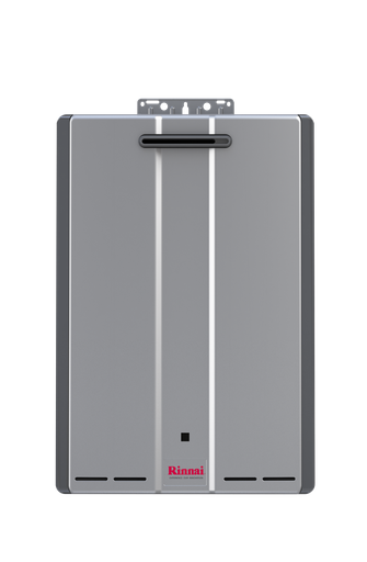 RUR160 Super High Efficiency Plus 9 GPM 160,000 BTU Natural Gas Exterior Tankless Water Heater, Silver