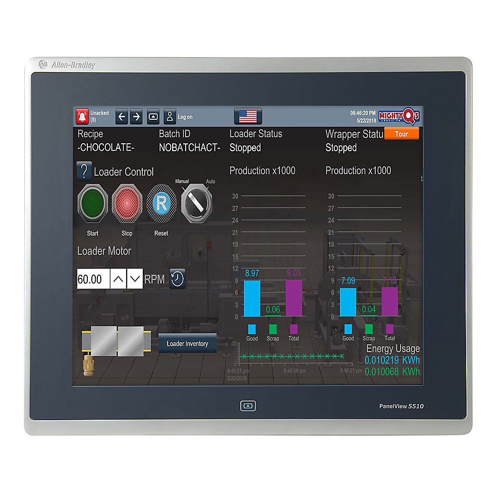 A-B 2715P-T15CD-K PanelView 5510 Gr Product image for A-B 2715P-T15CD-K PanelView 5510 Gr