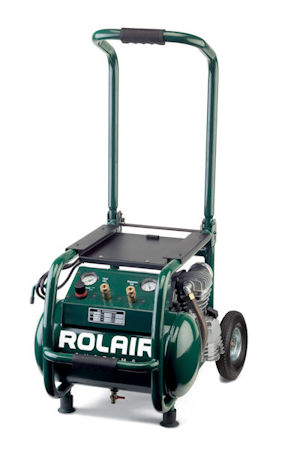 2.5 HP (115V) 6.5 CFM@90PSI, 5.3 Gall Cart Compressor w/Folding Handle