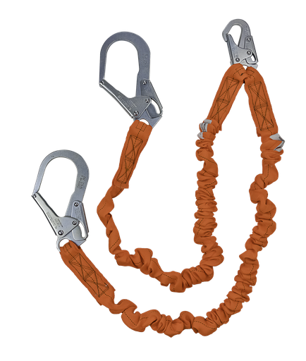 4'-6' Stretch Low-Profile Lanyard; Energy Absorbing