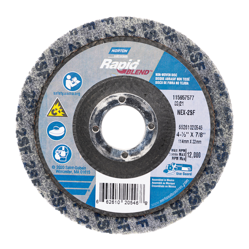 4-1/2 x 7/8 In. Bear-Tex Rapid Blend NEX Non-Woven Disc SC F Grit T27