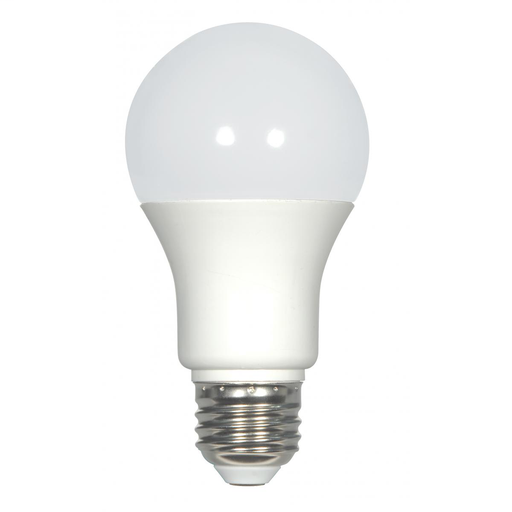 SATCO S9837 9.5W A19 3500K Medium E26 Base Energy Savings LED White Light Bulb