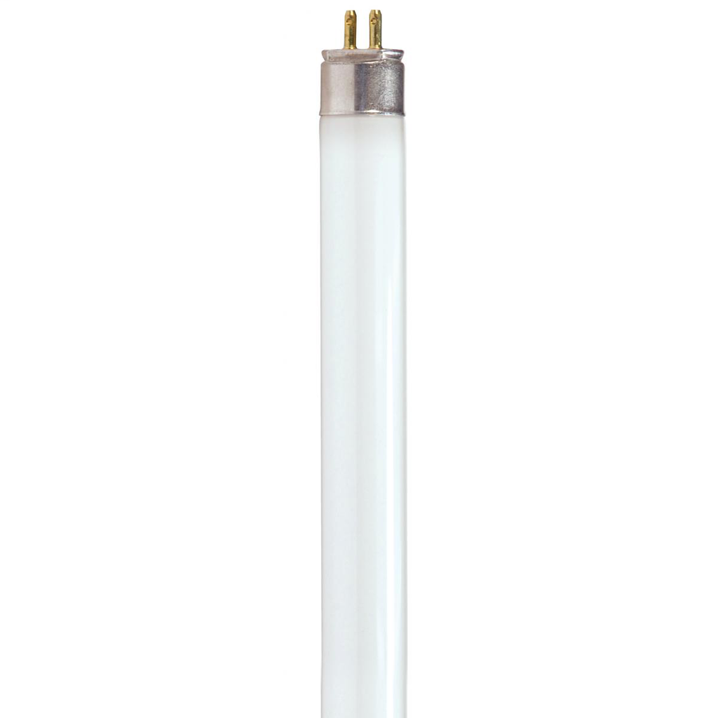 SATCO S8145 54 W 85 CRI 4100 K 5000 Lumen G5 Miniature Bi-Pin Base T5 Fluorescent Lamp SATCO S8145 54 W 85 CRI 4100 K 5000 Lumen G5 Miniature Bi-Pin Base T5 Fluorescent Lamp
