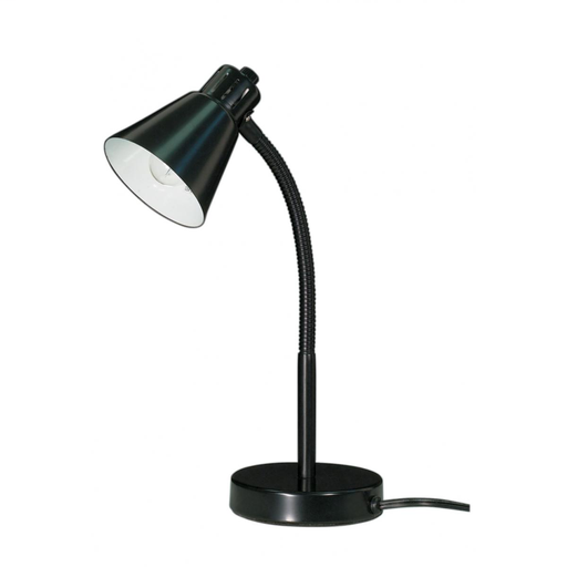 SMALL GOOSE NECK DESK LAMP BLK 60-844