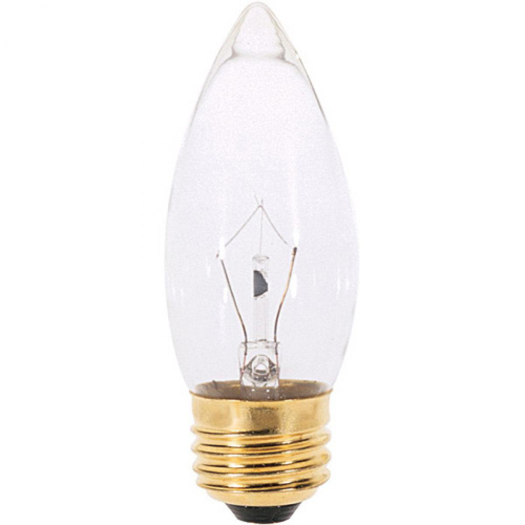 SATCO S4740 2/Card 40 W B10 Clear 300 Lumens Medium Base 120 Volt Incandescent Lamp SATCO S4740 2/Card 40 W B10 Clear 300 Lumens Medium Base 120 Volt Incandescent Lamp
