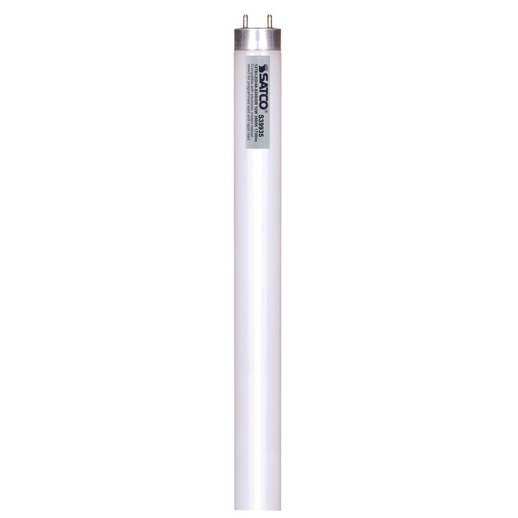 SAT S39935 12W T8 LED; MEDIUMBI-PIN BASE; 3500K; 50000 AVERAGERATED HOURS; 1700 LUMENS; TYPE A;BALLAST DEPENDENT SAT S39935 12W T8 LED; MEDIUMBI-PIN BASE; 3500K; 50000 AVERAGERATED HOURS; 1700 LUMENS; TYPE A;BALLAST DEPENDENT