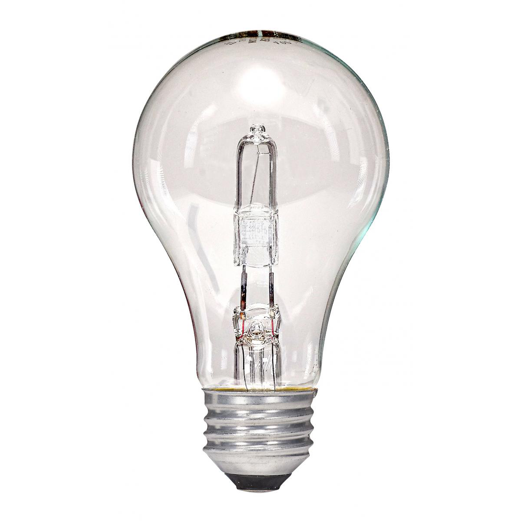 SATCO S2404 72 W 120 Volt 2900 K 1490 Lumen E26 Medium Base A19 Halogen Lamp SATCO S2404 72 W 120 Volt 2900 K 1490 Lumen E26 Medium Base A19 Halogen Lamp