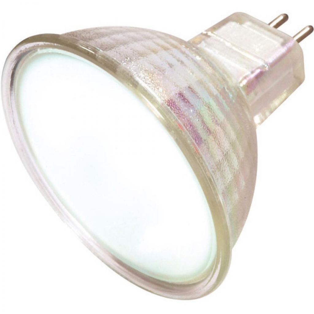 SATCO S4120 20 W 12 Volt 2900 K Frosted GU5.3/GX5.3 Miniature Bi-Pin Round Base MR16 Halogen Lamp SATCO S4120 20 W 12 Volt 2900 K Frosted GU5.3/GX5.3 Miniature Bi-Pin Round Base MR16 Halogen Lamp