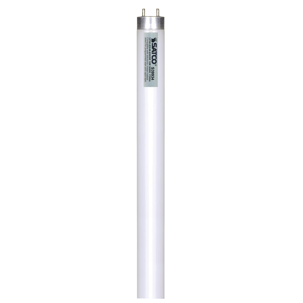 SAT S39934 12W T8 LED; MEDIUMBI-PIN BASE; 3000K; 50000 AVERAGERATED HOURS; 1700 LUMENS; TYPE A;BALLAST DEPENDENT SAT S39934 12W T8 LED; MEDIUMBI-PIN BASE; 3000K; 50000 AVERAGERATED HOURS; 1700 LUMENS; TYPE A;BALLAST DEPENDENT