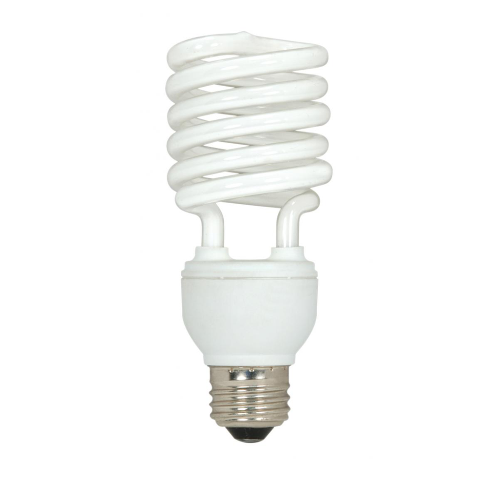 SATCO S6275 23 W 120 Volt 82 CRI 4100 K 1600 Lumen E26 Medium Base T2 Mini Spiral Compact Fluorescent Lamp SATCO S6275 23 W 120 Volt 82 CRI 4100 K 1600 Lumen E26 Medium Base T2 Mini Spiral Compact Fluorescent Lamp