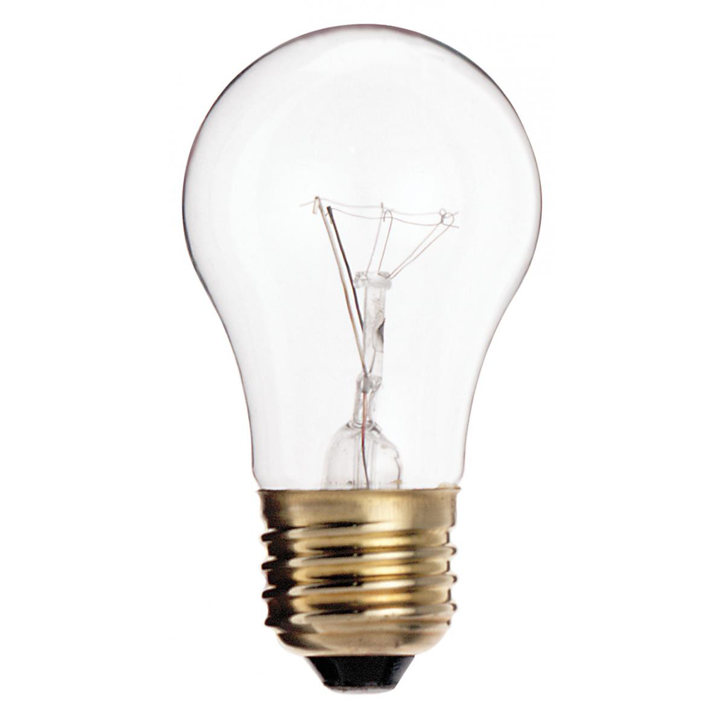 SATCO S3948 15W A-15 CLEAR MED BASE SATCO S3948 15W A-15 CLEAR MED BASE
