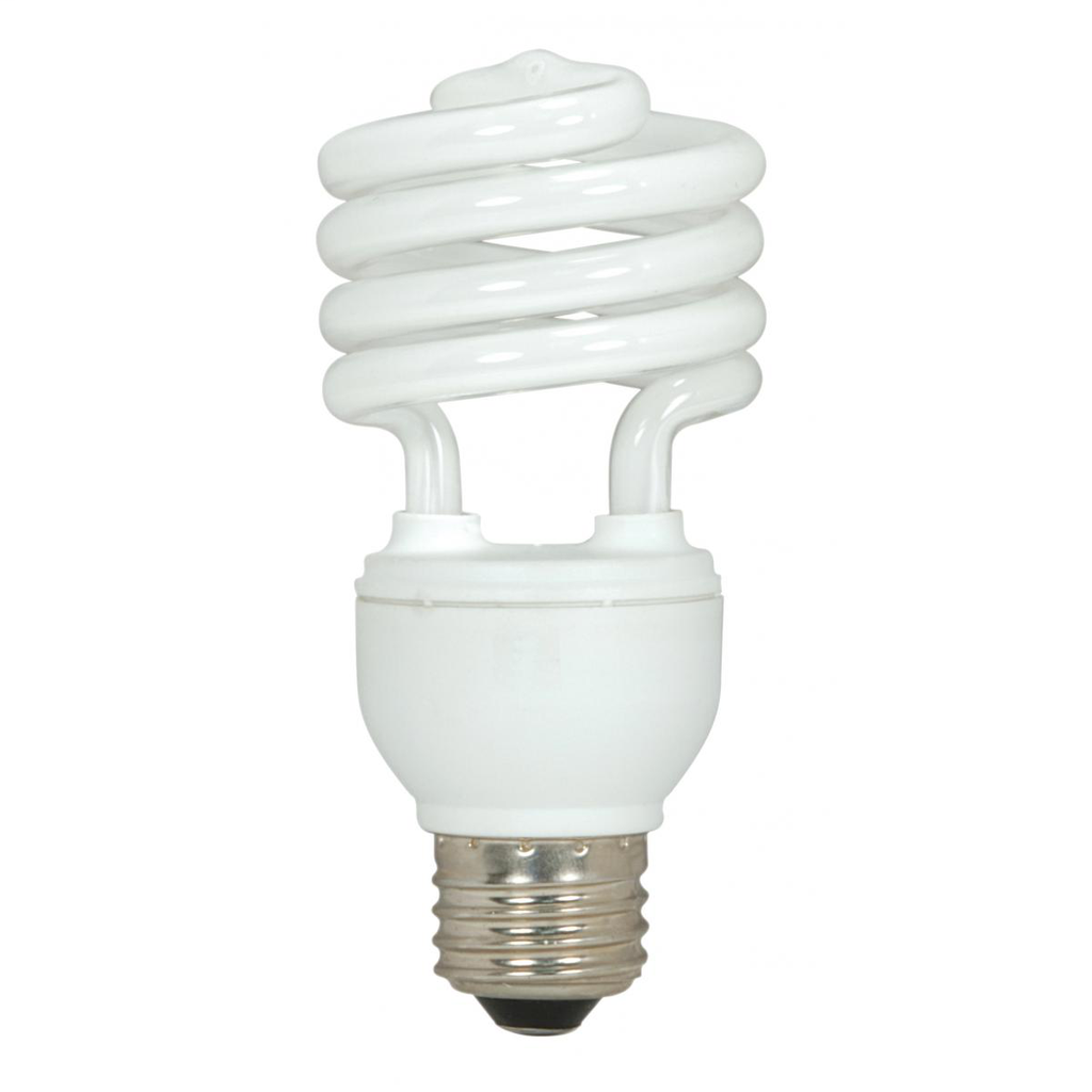 SATCO S6272 18 W 120 Volt 82 CRI 4100 K 1200 Lumen E26 Medium Base T2 Mini Spiral Compact Fluorescent Lamp SATCO S6272 18 W 120 Volt 82 CRI 4100 K 1200 Lumen E26 Medium Base T2 Mini Spiral Compact Fluorescent Lamp