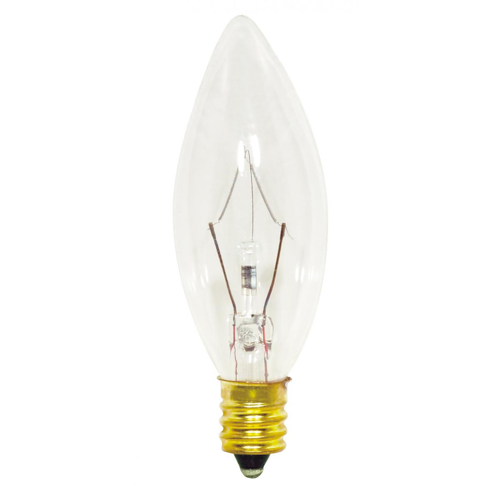 SATCO S3346 25 WATT CLEAR PETITE B8 SATCO S3346 25 WATT CLEAR PETITE B8