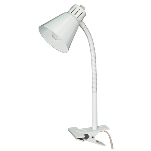 CLIP ON GOOSE NECK LAMP WHITE 60-840