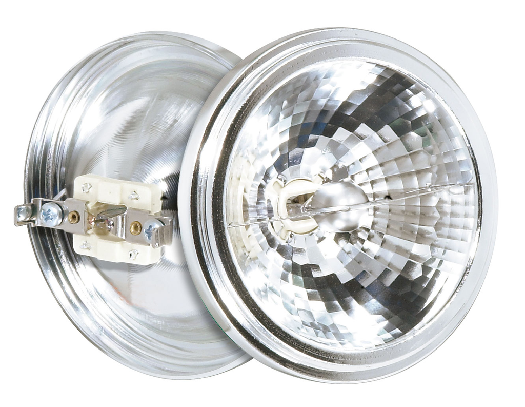Product image for Satco S4687 35W Halogen; AR111; 3000 Average rated hours; G53 base; 12 Volt