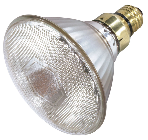 Product image for Satco S4889 100 Watt; Metal Halide HID; Medium base; PAR38; Clear; 86 CRI; 3000K