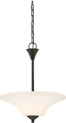 Fawn; 2 Light; Pendant Fixture; Mahogany Bronze Finish