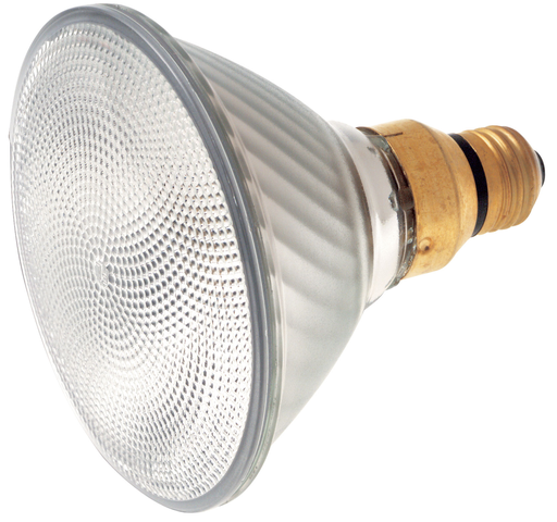 Product image for Satco S4947 250 Watt; Halogen; PAR38; Clear; 4500 Average rated Hours; 3600 Lumens; Medium Skirted base; 120 Volt