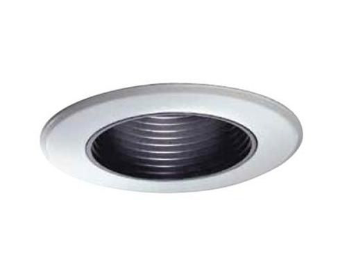 Product image for Philips 305WHWX 3.75 Inch Aluminum Round Adjustable Step Baffle Reflector Downlight Trim