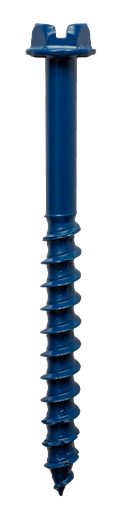 Titen Turbo™ — 1/4 in. x 2-3/4 in. Hex-Head Concrete and Masonry Screw, Blue (100-Qty)