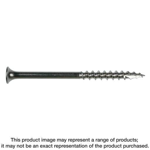 Bugle-Head Wood Screw, Square Drive — #8 x 2-1/2 in. #2 Square, Type 305 (2000-Qty)