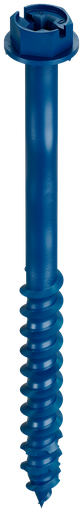 Titen Turbo™ — 1/4 in. x 3-1/4 in. Hex-Head Concrete and Masonry Screw, Blue (100-Qty) (Pack of 4)