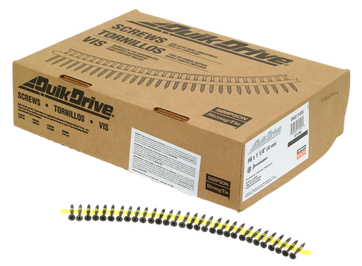 DWC Drywall Screw (Collated) — #6 x 1-1/4 in. #2 Phillips Bugle-Head (2500-Qty)