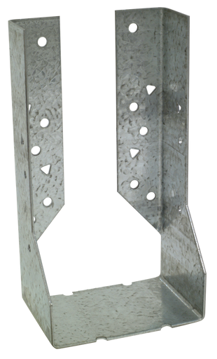 HUC Galvanized Face-Mount Concealed-Flange Joist Hanger for 4x8