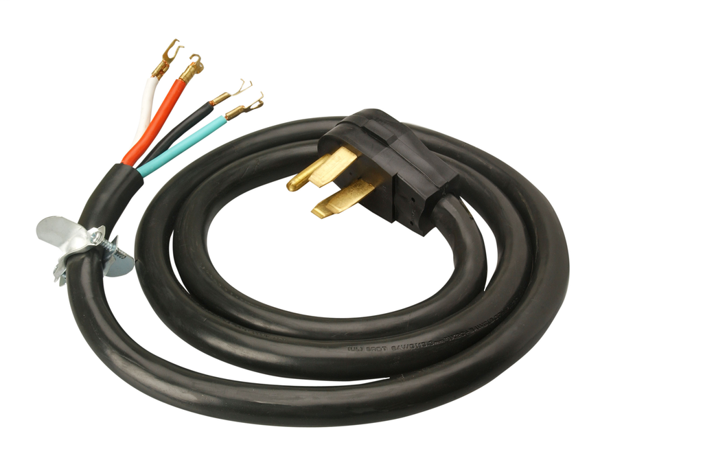 Southwire 9046SW8808 Range Replacement Cord - 6/2-8/2 50-Amp Round SRDT 4-Wire 6' with NEMA 14-50 Plug - Black