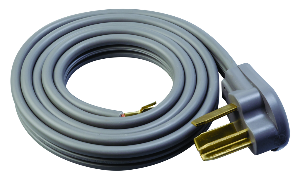 Southwire 9126SW8809 Dryer Replacement Cord - 10/3 30-Amp Flat SRDT 3-Wire 6' with NEMA 10-30 Plug - Gray