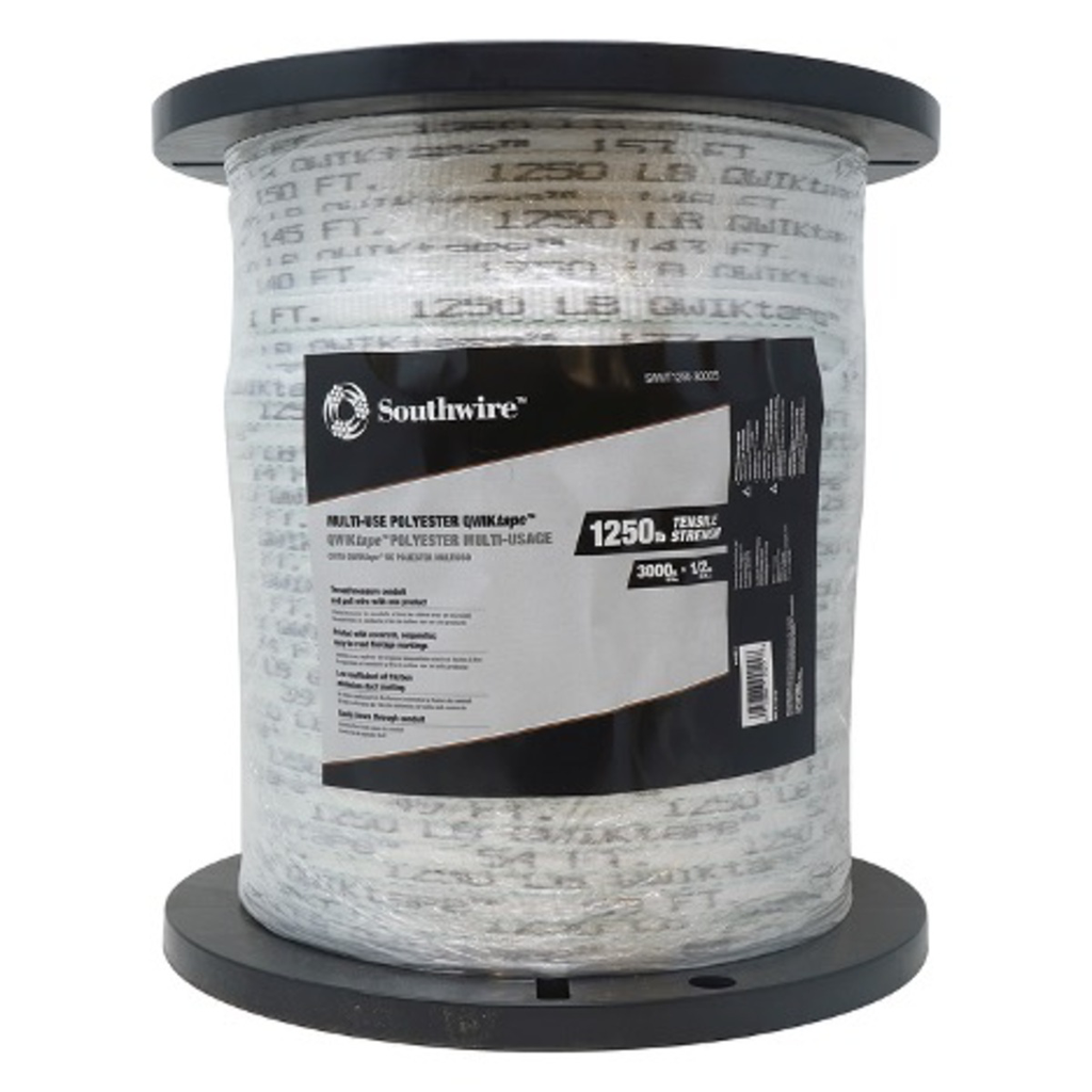 Product image for Southwire SWQT1250-5000S (65129040) QWIKtape™ Pull Tape, 1250lb, 5000ft Spool