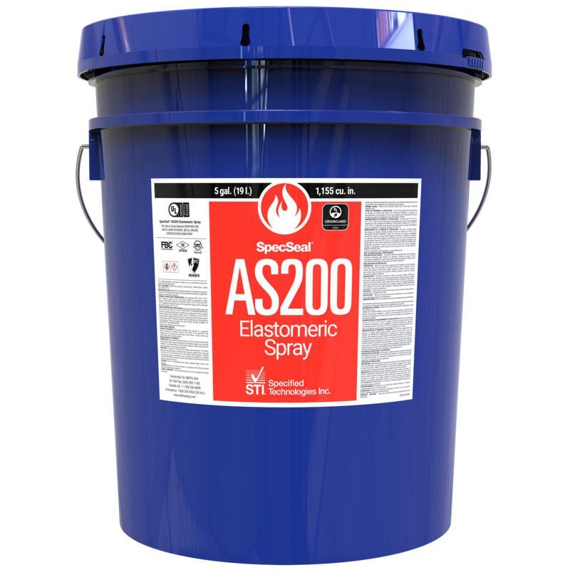 Product image for STI AS205R SERIES AS ELASTOMERIC SPRAY - 5 GAL. PAIL 1,155 CU IN. (19.0 L) - RED COLOR