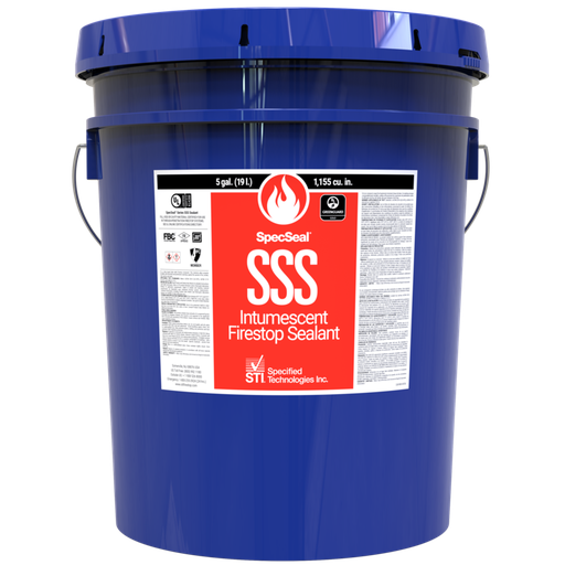 Product image for Specified Technologies Inc. (STI) SSS105 5 Gallon Pail Intumescent Sealant