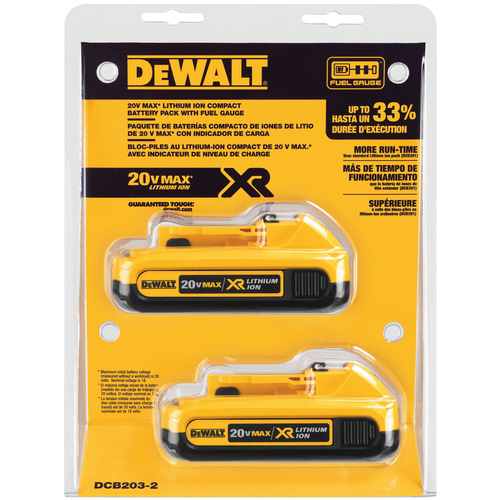DEWALT DCB203-2 20 Volt Lithium-Ion Battery DEWALT DCB203-2 20 Volt Lithium-Ion Battery