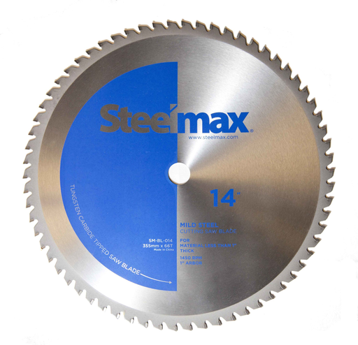 Steelmax 14" Tungsten Carbide Tipped Metal Cutting Saw Blade for Mild Steel