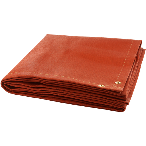 Red Silicone, 32 oz Silicone Coated Fiberglass Welding Blanket, 6' x 8'
