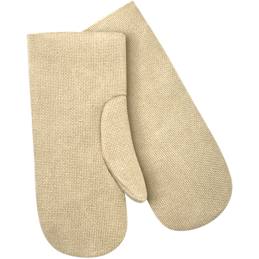 35 oz Vermiculite Coated Fiberglass Thermal Protective Mittens, Wool Insulated Lining, 14" Length, One Size Fits All