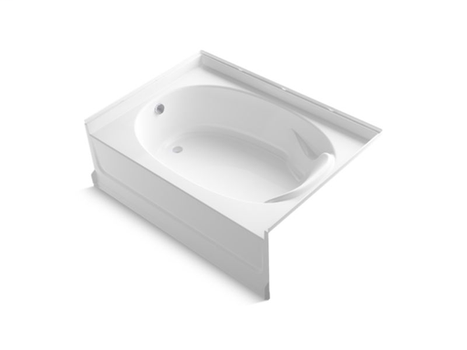 Ensemble(TM) Series 7111, 60” x 42” Bath With Above-Floor Drain, White