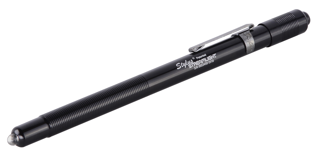 Product image for Streamlight 65018 10 Lumen 6.21 Inch Black/White LED Penlight