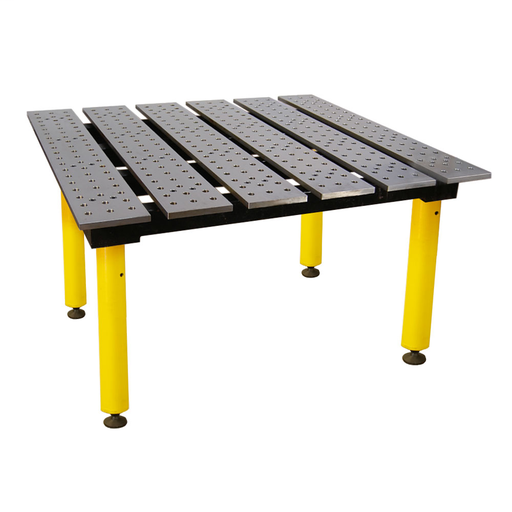 BuildPro® Modular Welding Table, 4' x 4', 31-5/8" height, 1,000 lb. capacity per leg