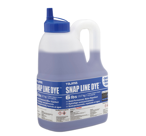 Snap Line Dye, permanent marking chalk, dark blue, easy-fill nozzle, 6lbs. / 2.7 kg