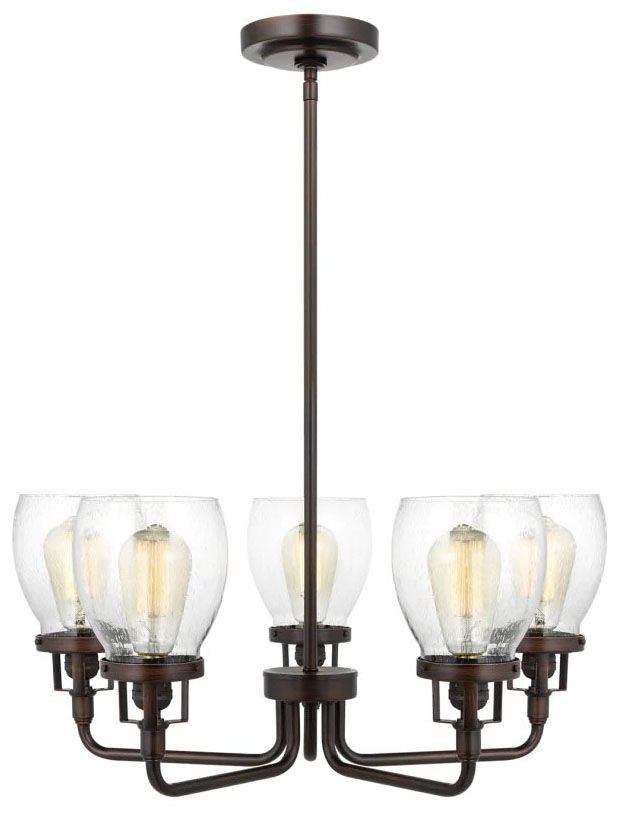Product image for Belton 5 Light Chandelier - Bronze