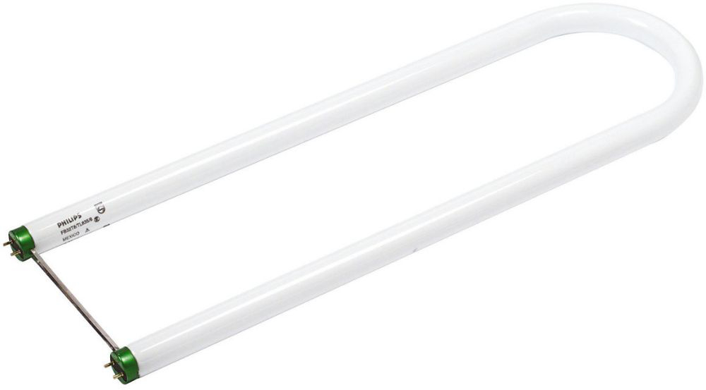 Product image for Philips 379024 32 W T8 Medium Bi-Pin 2800 Lumen 4100 K 85 CRI U-Bent Rapid Start Fluorescent Lamp