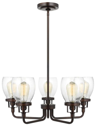 Product image for Belton 5 Light Chandelier - Bronze