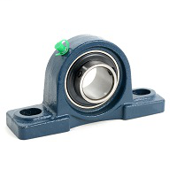 Pillow Block Unit, Standard Duty, Wide Inner Ring Insert, Set Screw, 25mm Bore Dia., 1.4375 Bore Center Height , 4.1339" Bolt-Hole to Bolt-Hole Center