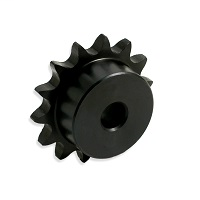 Sprocket, 1/4" Pitch, 12 Hardened Teeth, 1/4" Plain Bore