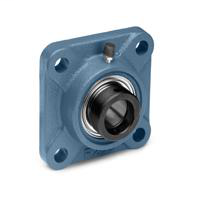 4 Bolt Flange, Standard Duty, Wide Inner Ring Insert, Eccentric Locking Collar, 2" Bore Dia., 5.1181" Bolt-Hole to Bolt-Hole Center , 162mm Length