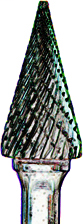 CARB BUR SM4 DC 3/8X3/4X1/4