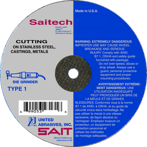 TM 3 X 1/16 X 3/8 SAITECH
